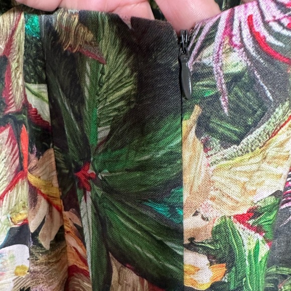 Farm Rio low back romper jungle flowers size M with beaded tassel ties! NWT! - Picture 11 of 12